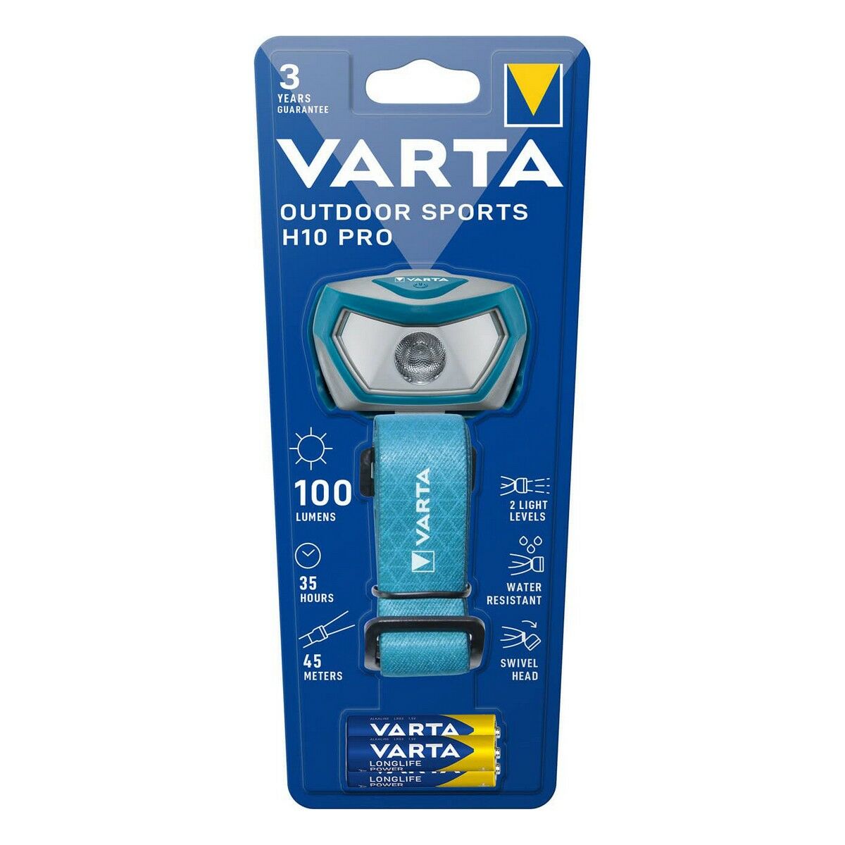 LED-lampa för huvudet Varta Outdoor Sports H10 Pro 100 Lm finns hos Aktivcamping