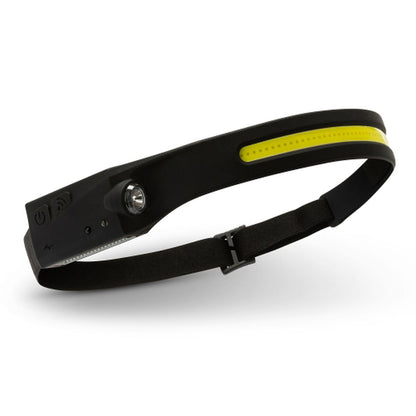 Laddningsbar och justerbar LED-pannlampa Velamp 5 W 350 lm finns hos Aktivcamping