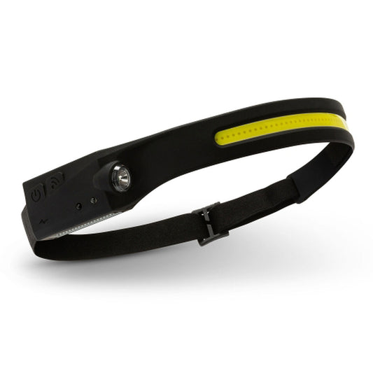 Laddningsbar och justerbar LED-pannlampa Velamp 5 W 350 lm - finns hos aktivcamping.se