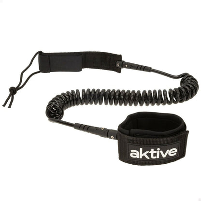 Leash Aktive Svart 20 cm Spiral SUP Paddelbräda finns hos Aktivcamping