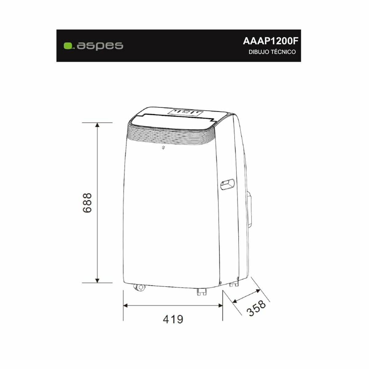 Luftkonditionering Aspes AAAP1200F A finns hos Aktivcamping