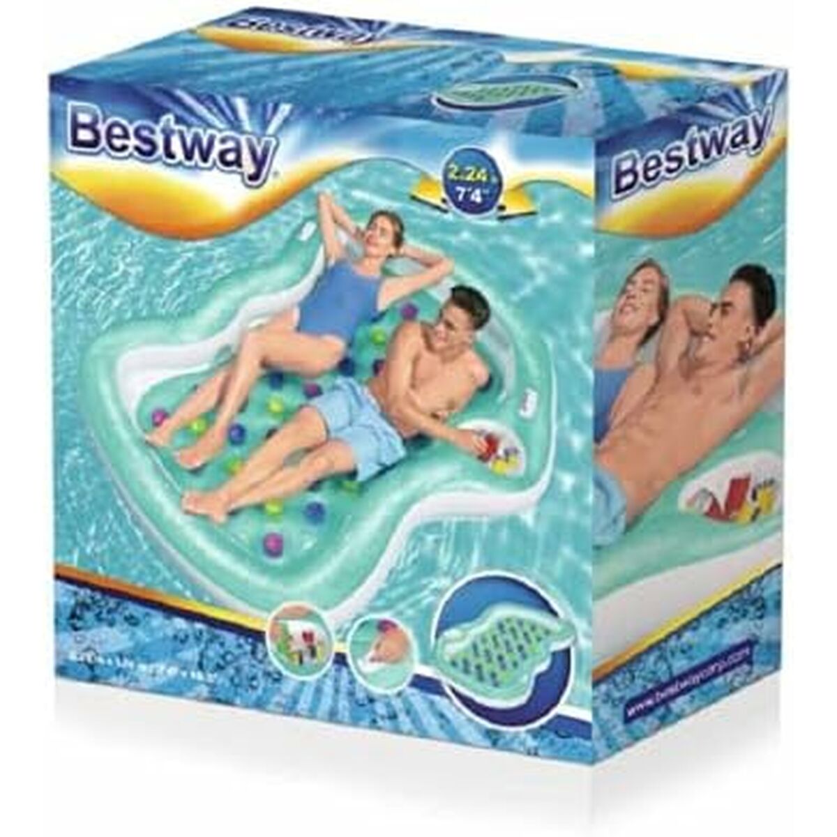 Luftmadrass Bestway 224 x 174 cm - finns hos Aktivcamping