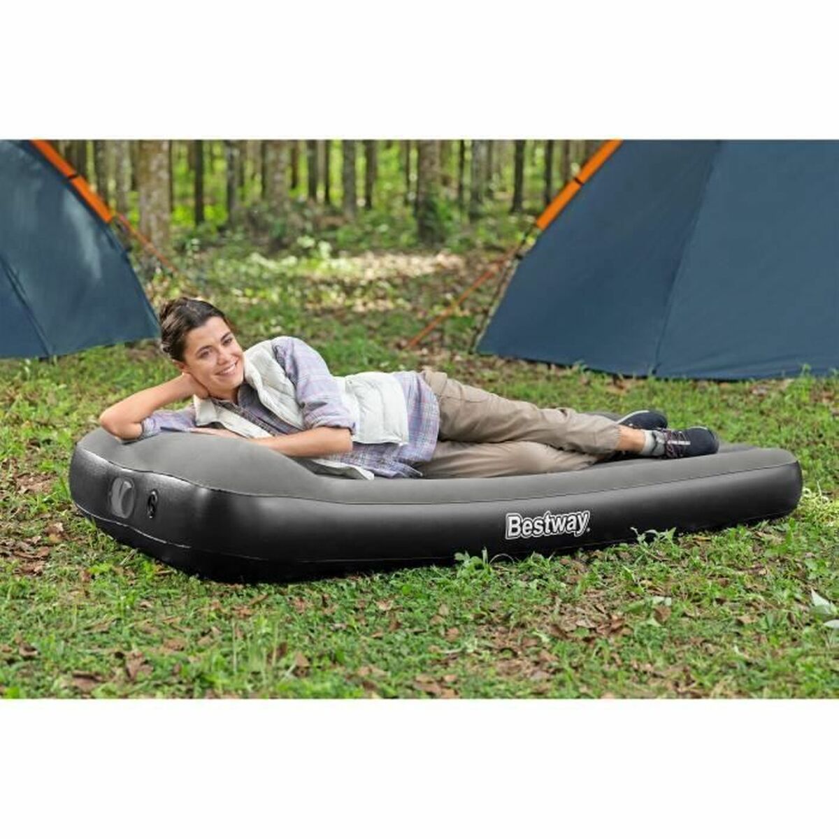Luftmadrass Bestway 671BQ Tritech Twin 188 x 99 x 30 cm finns hos Aktivcamping