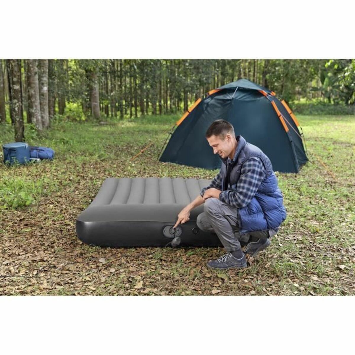 Luftmadrass Bestway 671BS Tritech Queen 203 x 152 x 30 cm finns hos Aktivcamping