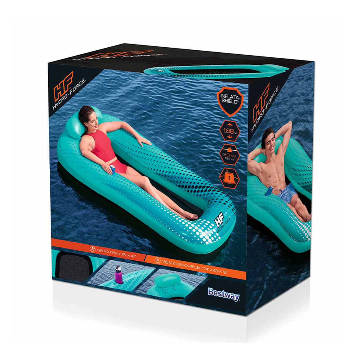 Luftmadrass Bestway Hydro-Force 198 x 119 cm - finns hos Aktivcamping