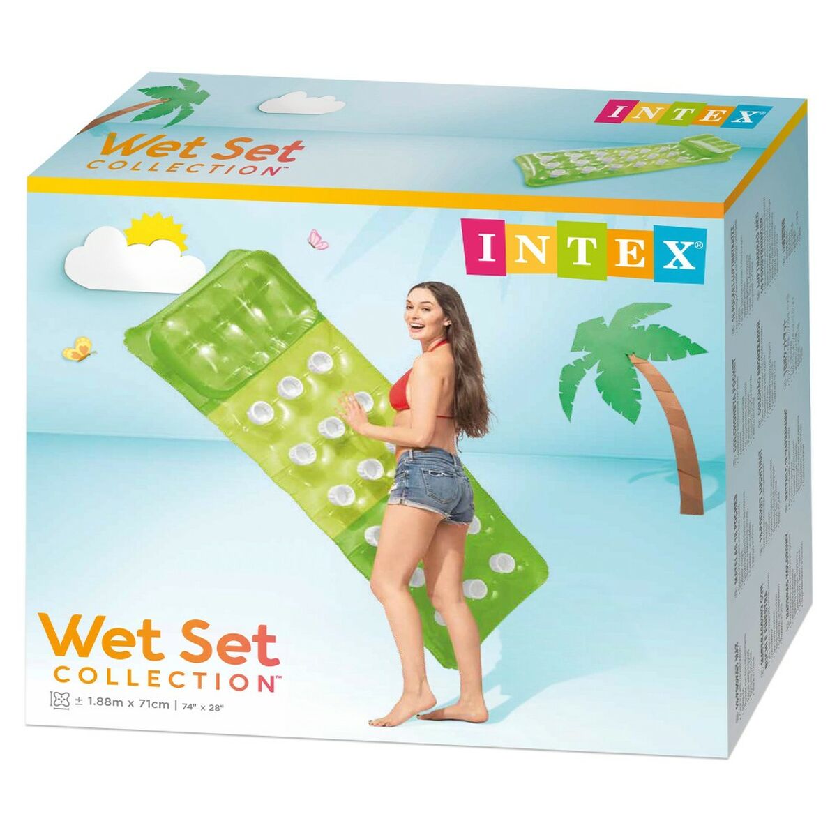 Luftmadrass Intex 18 Glas 188 x 30 x 71 cm finns hos Aktivcamping