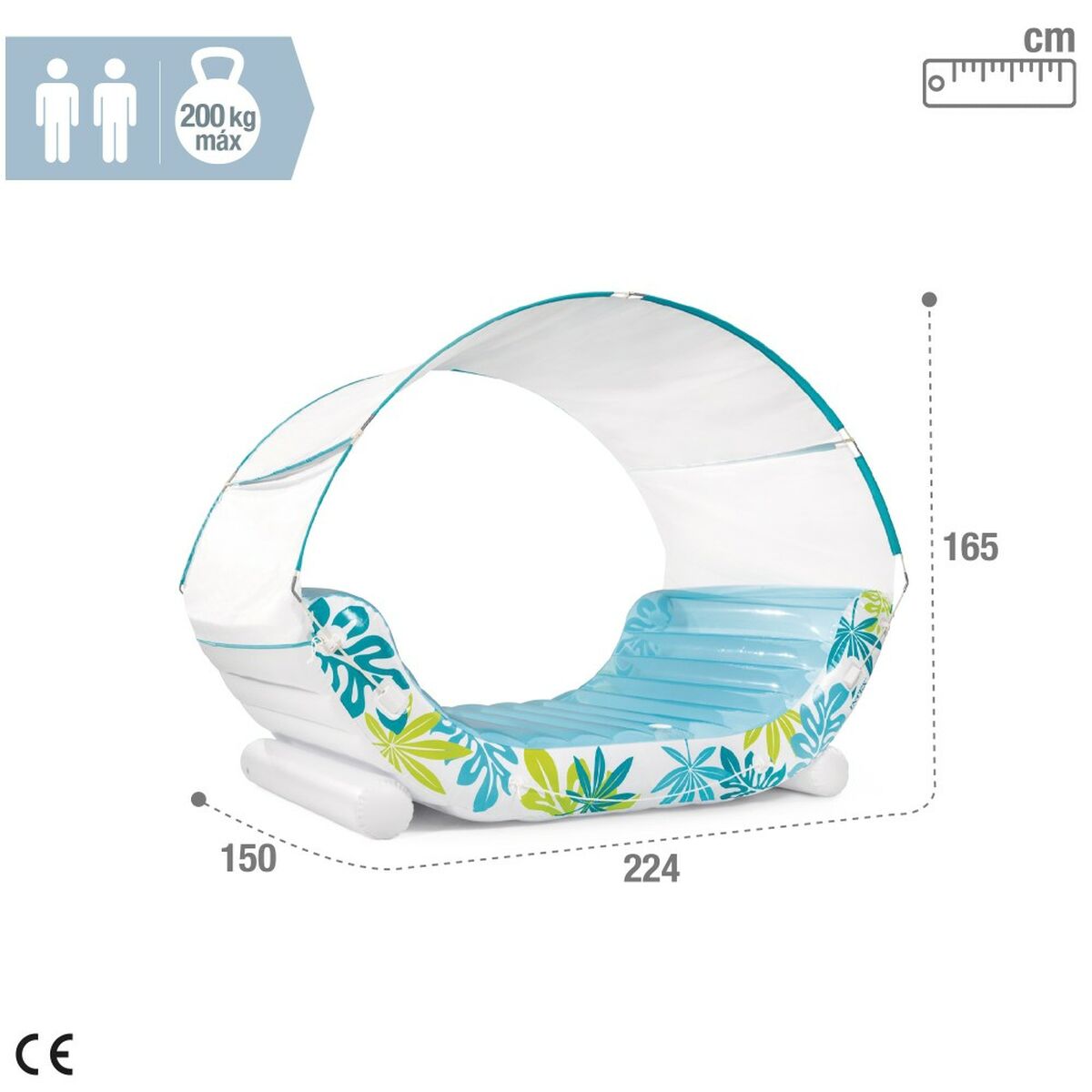 Luftmadrass Intex 224 x 165 x 150 cm (2 antal) - finns hos Aktivcamping