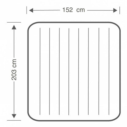 Luftmadrass Intex STANDARD CLASSIC DOWNY 203 x 25 x 152 cm finns hos Aktivcamping