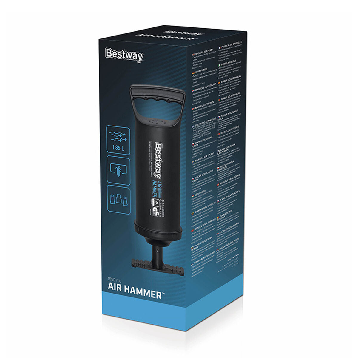 Luftpump Bestway 36 cm finns hos Aktivcamping