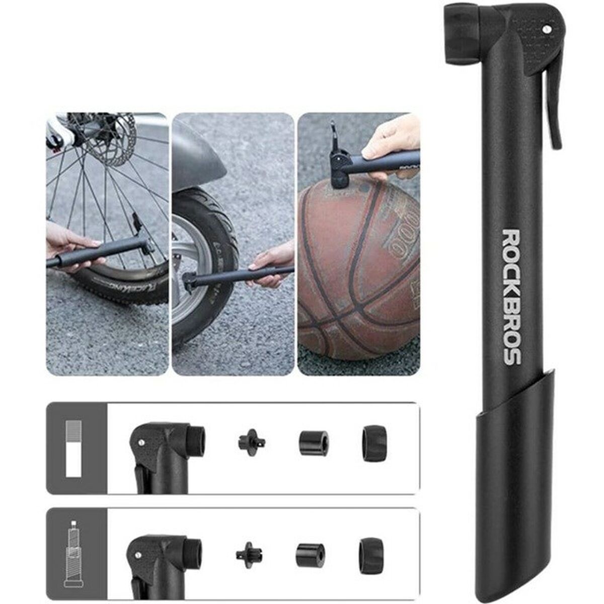 Luftpump Rockbros 42520001001 finns hos Aktivcamping
