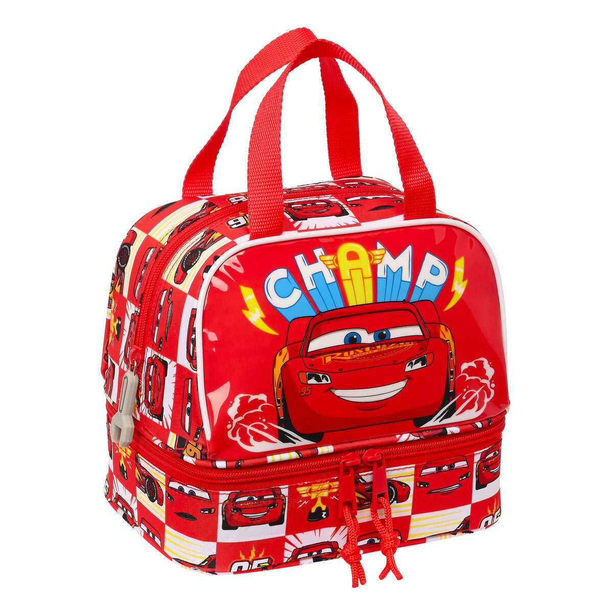 Lunchlåda Cars Let's race Vit Röd 20 x 20 x 15 cm - finns hos Aktivcamping