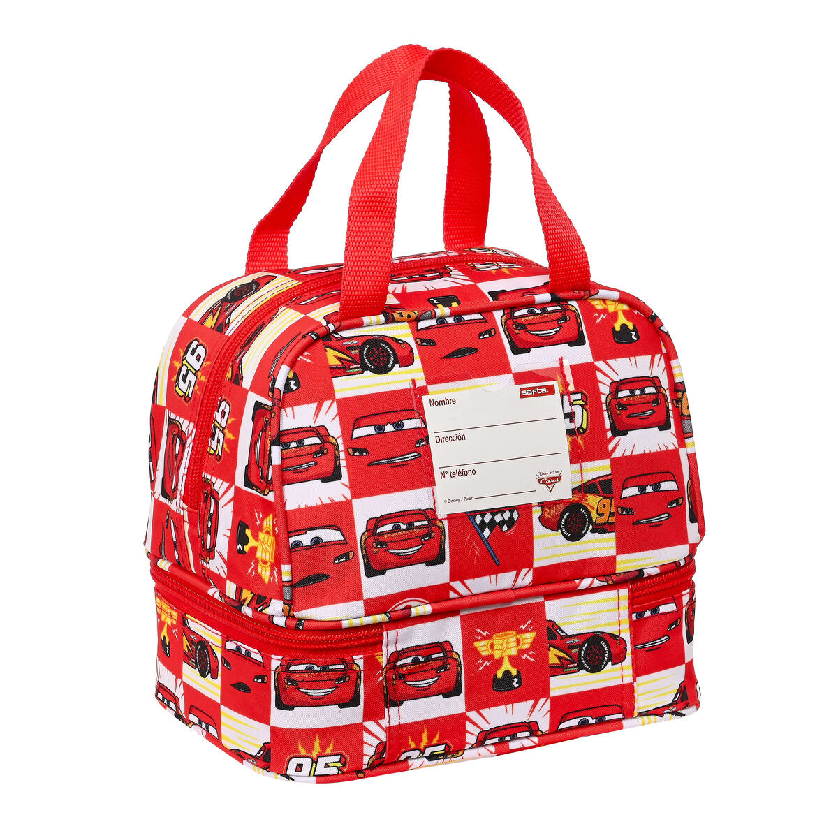 Lunchlåda Cars Let's race Vit Röd 20 x 20 x 15 cm - finns hos Aktivcamping