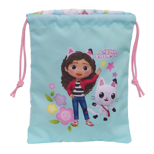 Lunchlåda Gabby's Dollhouse Ljusblå Polyester 300D 20 x 25 cm finns hos Aktivcamping