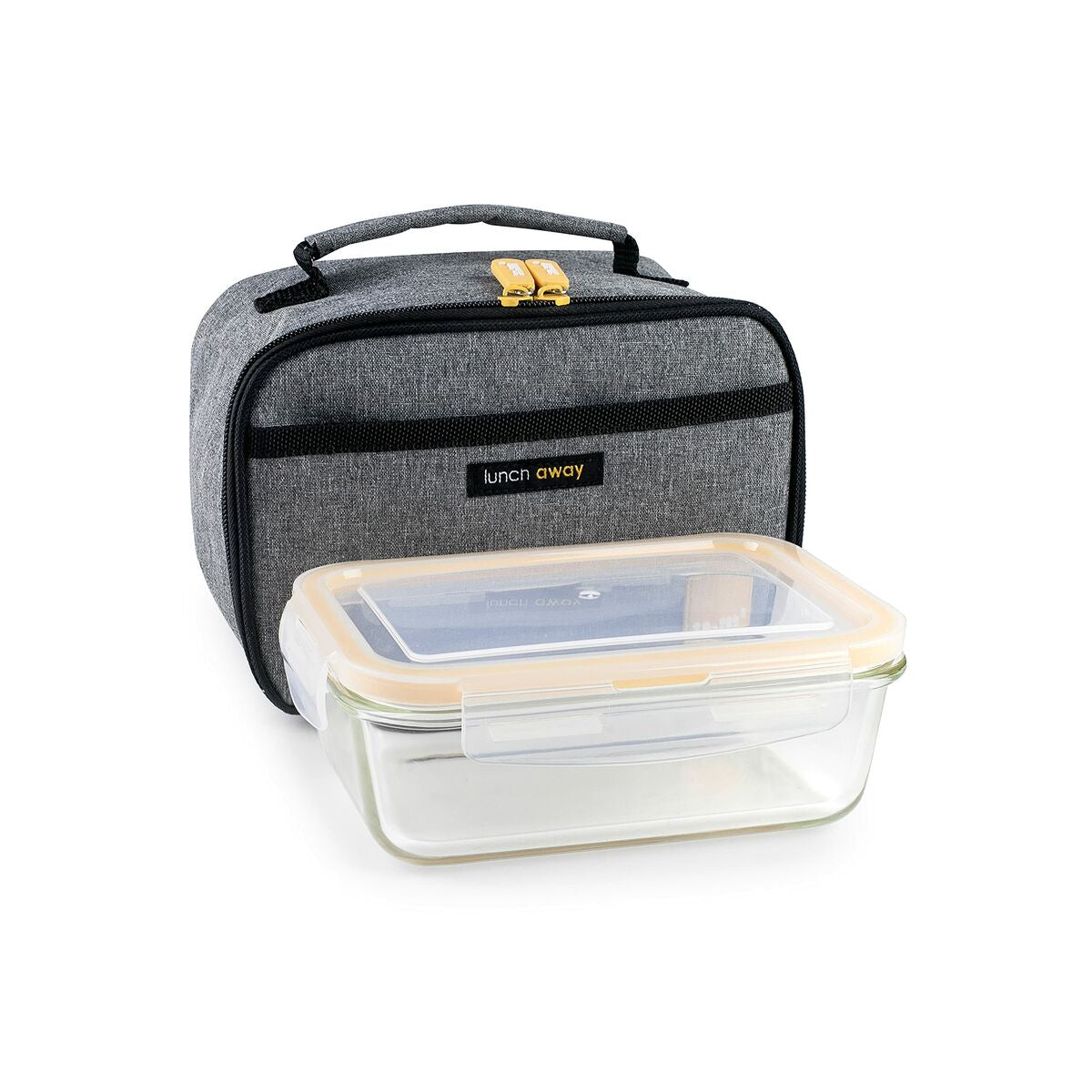 Lunchlåda med tillbehör Ibili 753401g Grå Polyester Borosilikatglas 21 x 13 x 14 cm finns hos Aktivcamping