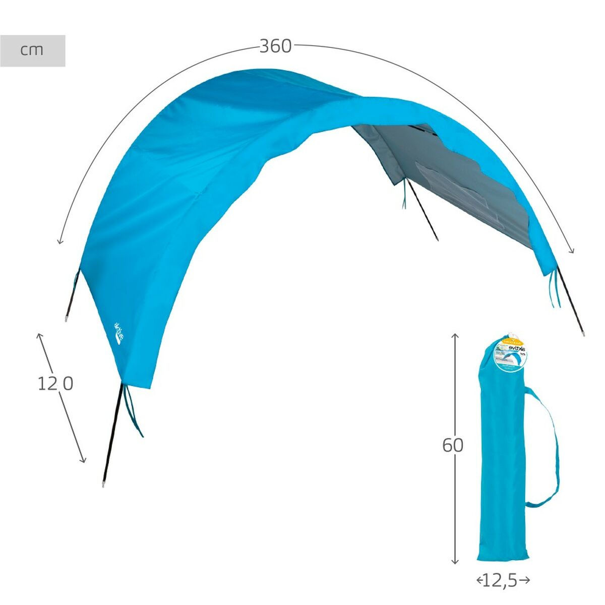 Markis Aktive Blå Strand Polyester 360 x 120 x 150 cm finns hos Aktivcamping