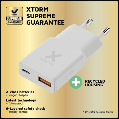 Mobilladdare Xtorm XG2SL025 Vit - finns hos Aktivcamping