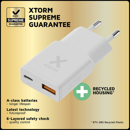 Mobilladdare Xtorm XG2SL033 Vit finns hos Aktivcamping