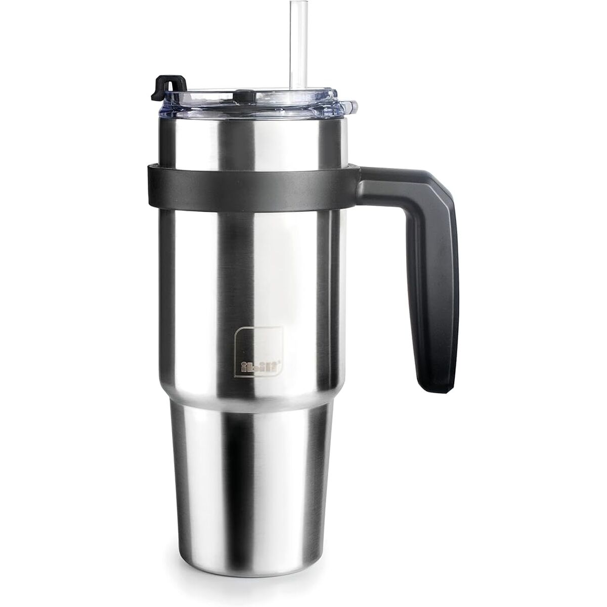 Mugg med handtag Ibili 669006 Grå Rostfritt stål 580 ml - finns hos Aktivcamping