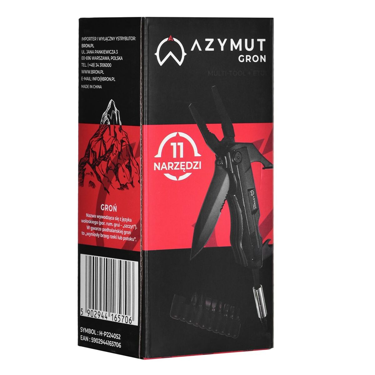 Multifunktionskniv Azymut H-P224052 Svart finns hos Aktivcamping