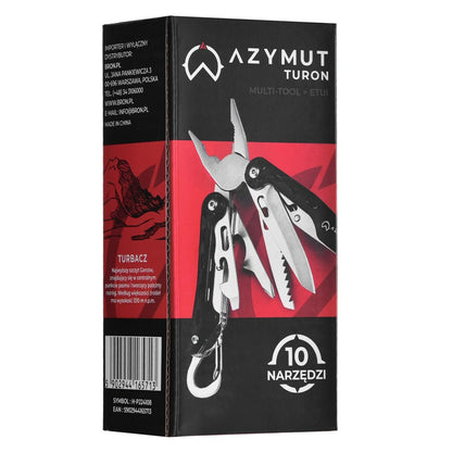 Multifunktionskniv Azymut H-P224108 Svart Stål - finns hos Aktivcamping