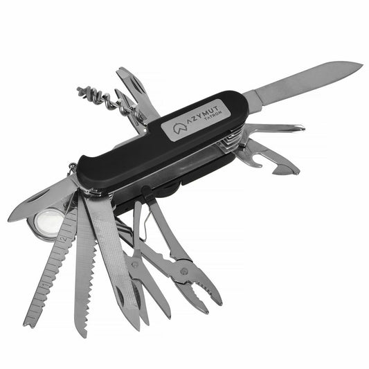 Multifunktionskniv Azymut HK20017BL Svart Silvrig finns hos Aktivcamping