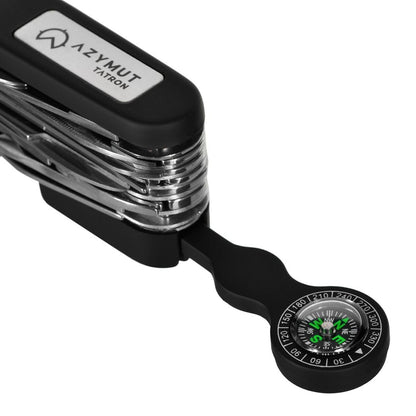 Multifunktionskniv Azymut HK20017BL Svart Silvrig - finns hos Aktivcamping