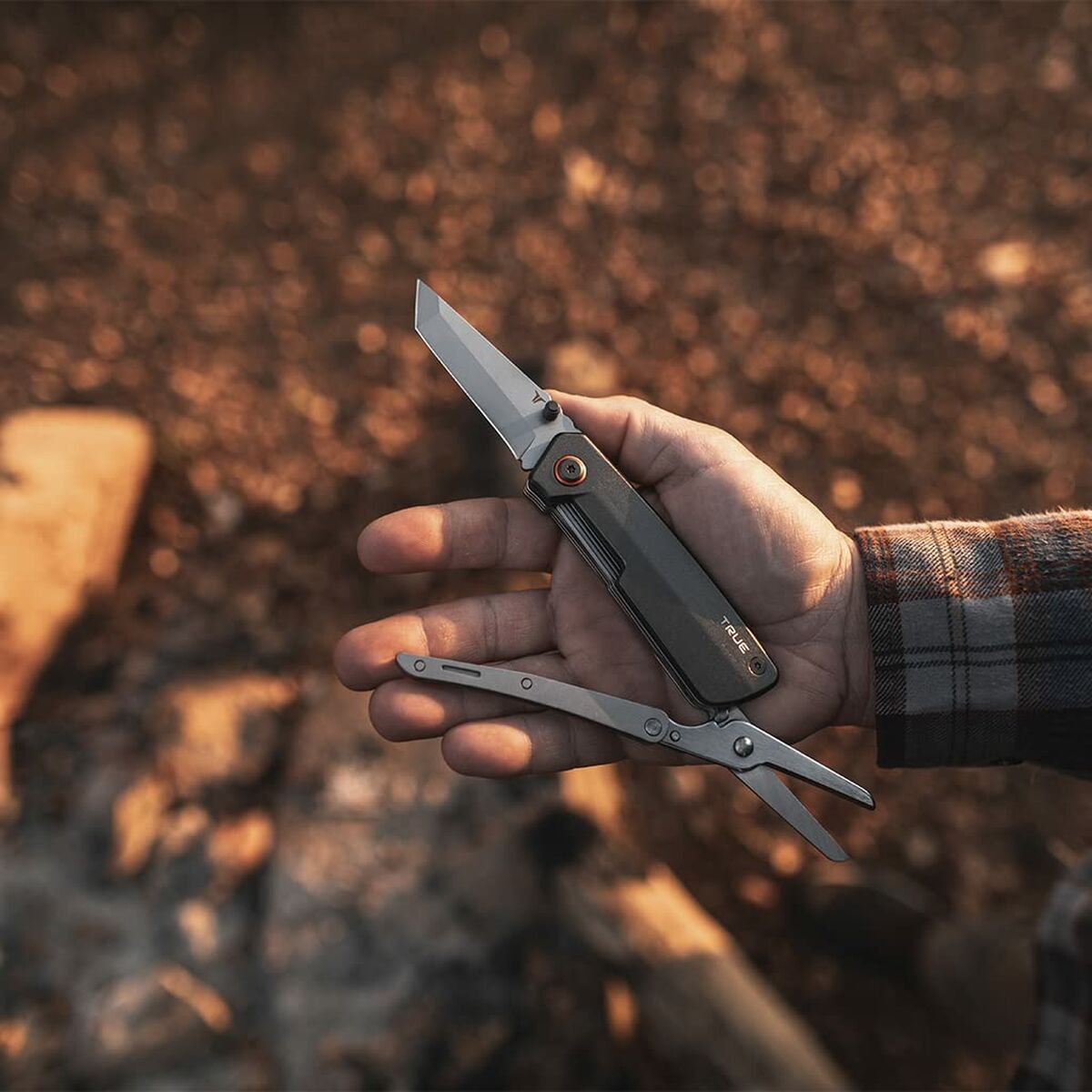 Multifunktionskniv True Dual Cutter tru-mtl-0002-g 2 i 1 finns hos Aktivcamping
