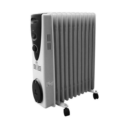 Oljeelement (11 ribbor) EDM 07123 07123 Vit 2500 W finns hos Aktivcamping