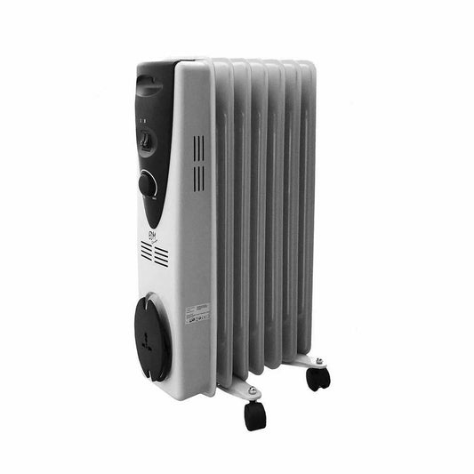 Oljeelement (7 ribbor) EDM 07121 Vit 1500 W finns hos Aktivcamping