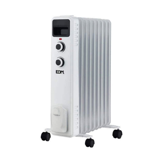 Oljeelement (9 ribbor) EDM 07124 07124 Vit 2000 W finns hos Aktivcamping
