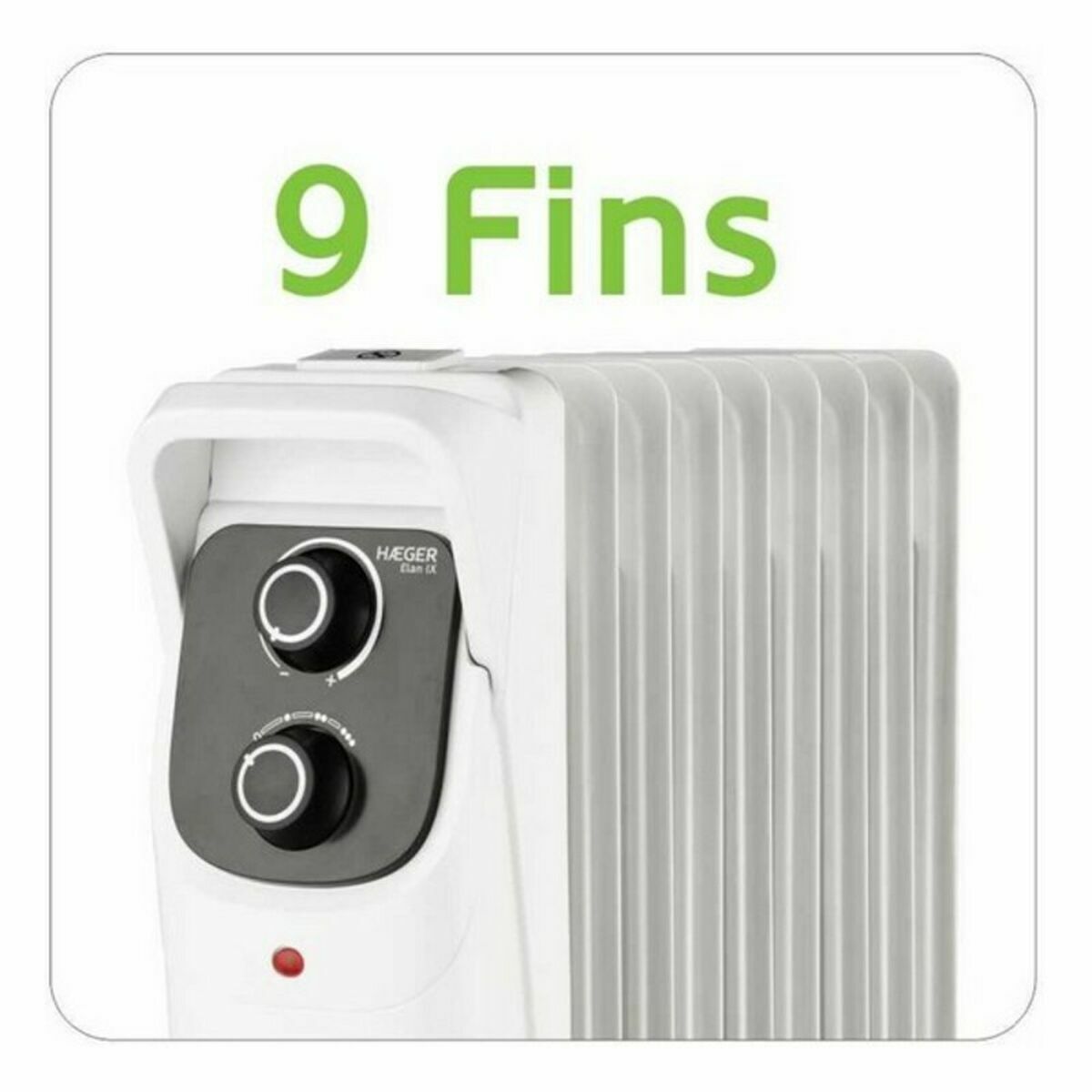 Oljeelement (9 ribbor) Haeger 2000 W finns hos Aktivcamping