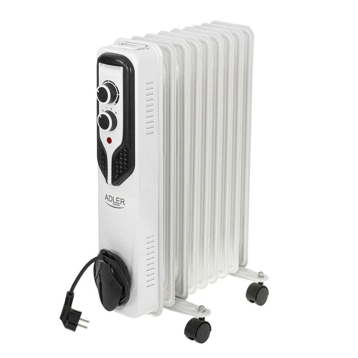 Oljeelement Adler AD 7816 Vit Svart 2000 W finns hos Aktivcamping