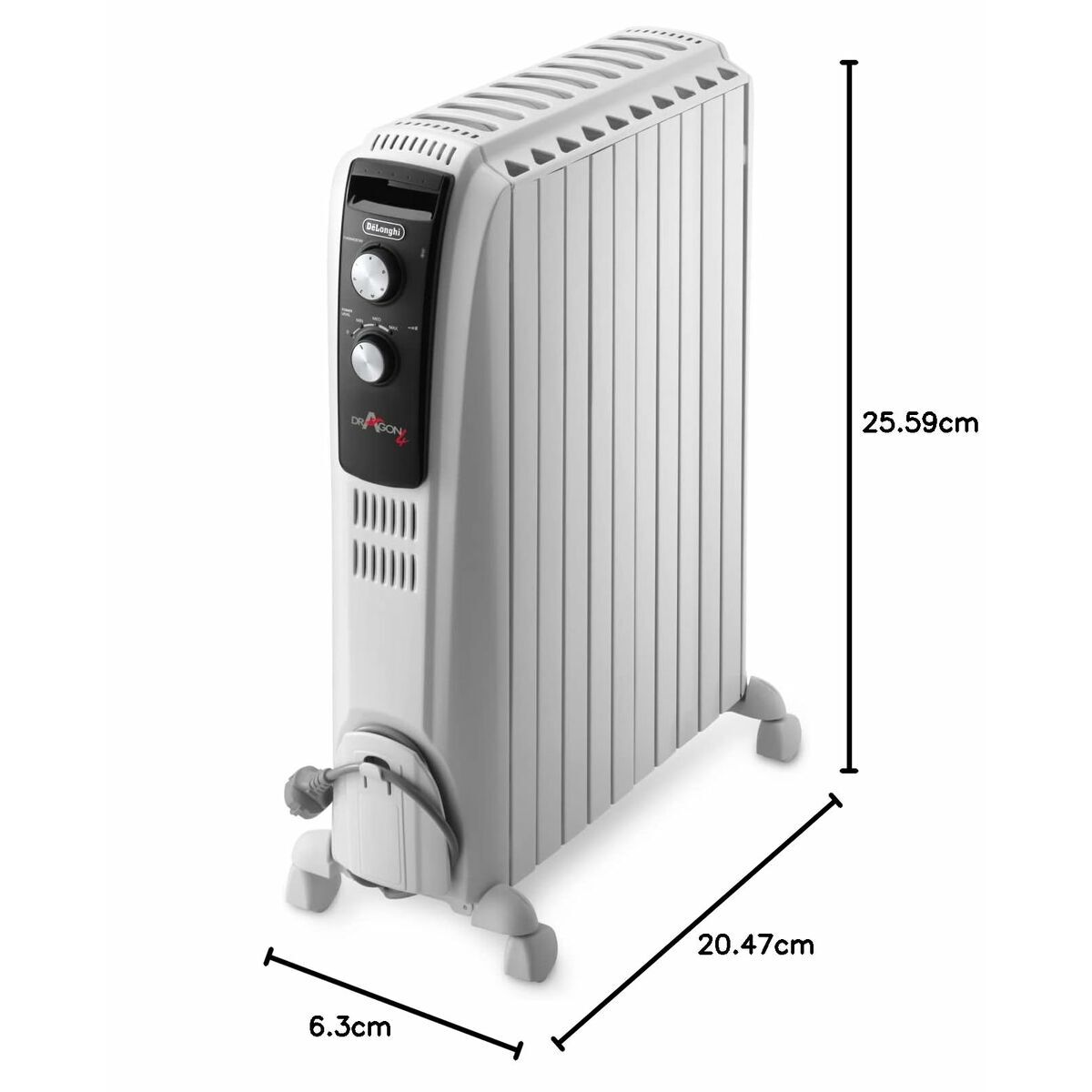Oljeelement DeLonghi TRD51025 Vit finns hos Aktivcamping