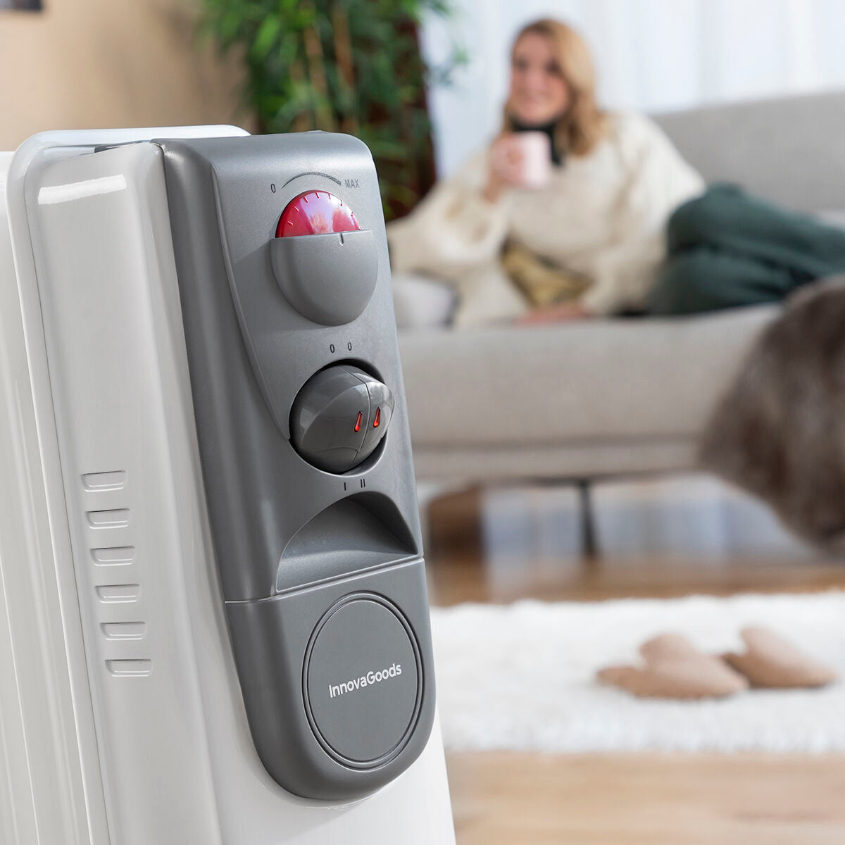 Oljeelement Oileven InnovaGoods 2500 W (11 ribbor) finns hos Aktivcamping