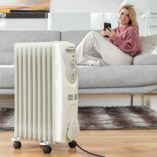 Oljeelement Oinine InnovaGoods 2000 W (9 ribbor) finns hos Aktivcamping