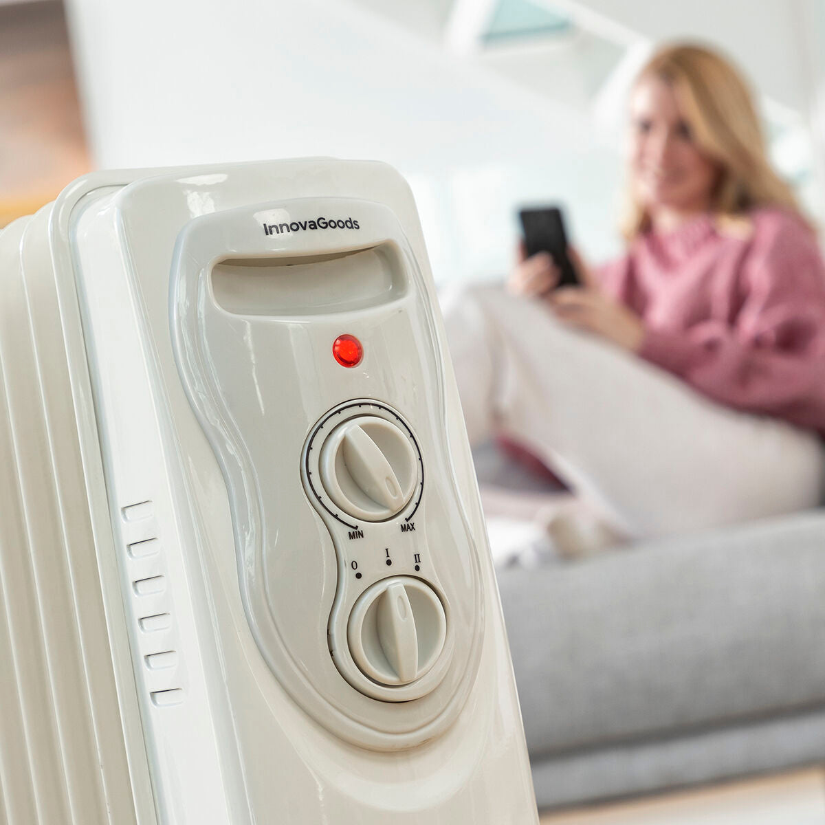 Oljeelement Oinine InnovaGoods 2000 W (9 ribbor) finns hos Aktivcamping