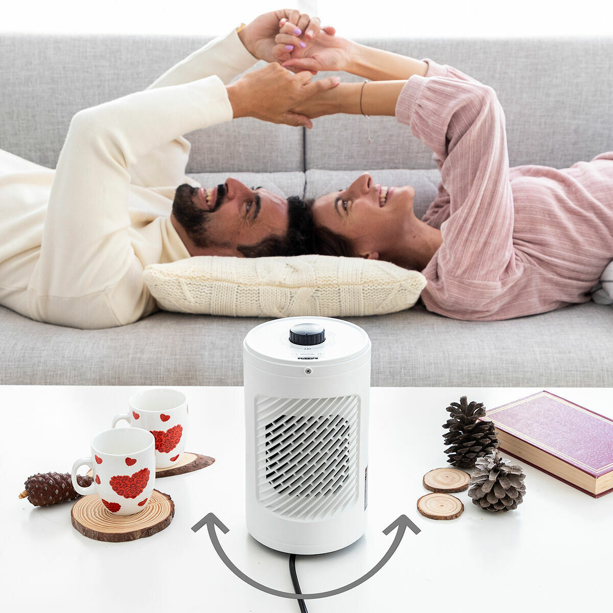 Oscillerande keramisk värmare Heramik InnovaGoods finns hos Aktivcamping