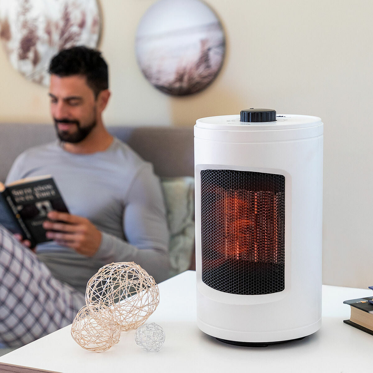 Oscillerande keramisk värmare Heramik InnovaGoods finns hos Aktivcamping