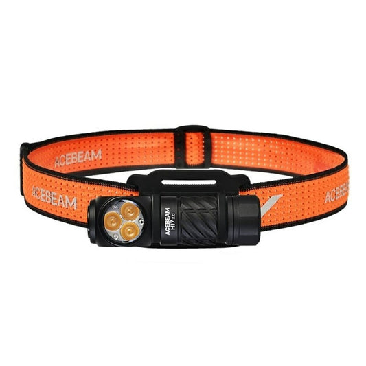 Pannlampa LED-lampa för huvudet Acebeam H17 2.0 Svart Orange finns hos Aktivcamping
