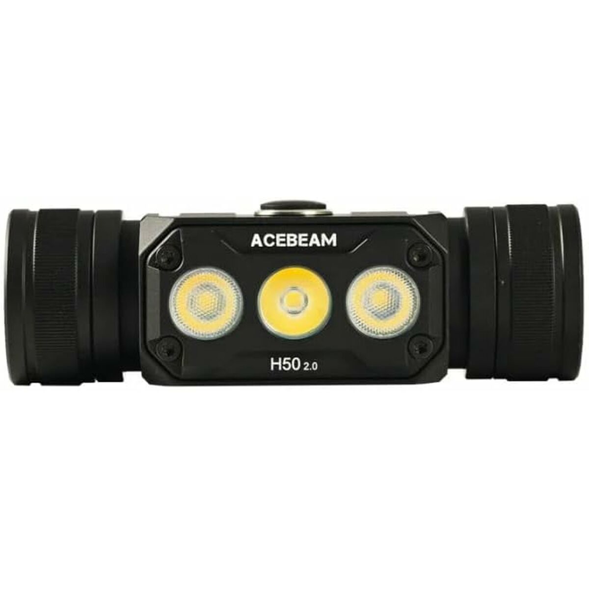 Pannlampa LED-lampa för huvudet Acebeam H50 2.0 Svart Orange finns hos Aktivcamping