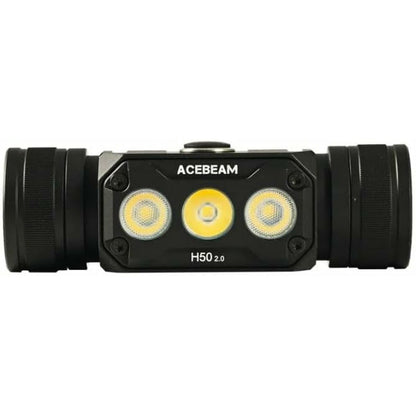Pannlampa LED-lampa för huvudet Acebeam H50 2.0 Svart Orange finns hos Aktivcamping