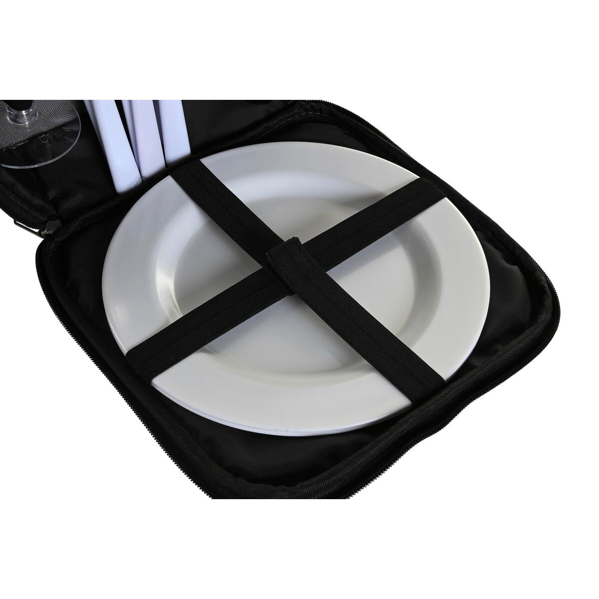 Picknick set DKD Home Decor 28,5 x 20 x 39 cm Mörkgrå Ryggsäck finns hos Aktivcamping