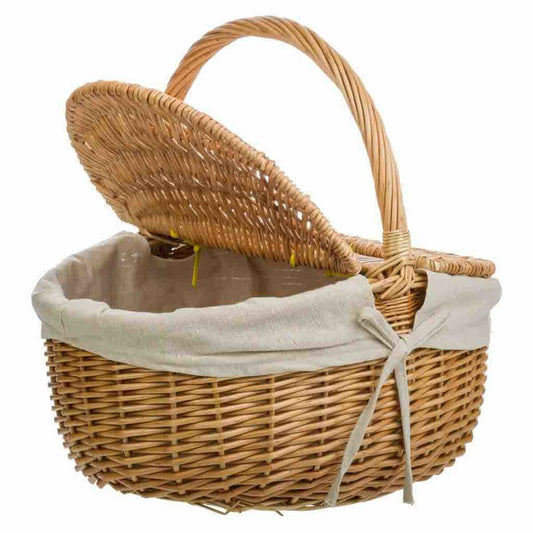 Picknickkorg Alexandra House Living vide Pilträ 32 x 37 x 41 cm Naturell finns hos Aktivcamping