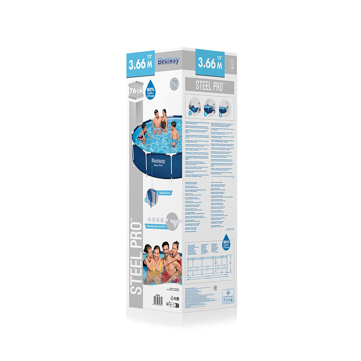 Pool Bestway 366x76 cm Trädgård 56706 - finns hos Aktivcamping