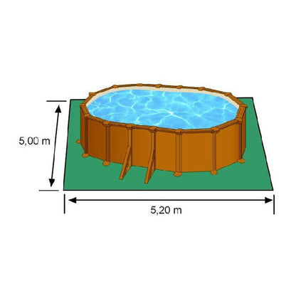 Pool Gre Pacific KIT500W Oval Trä 500 x 300 x 120 cm - finns hos Aktivcamping