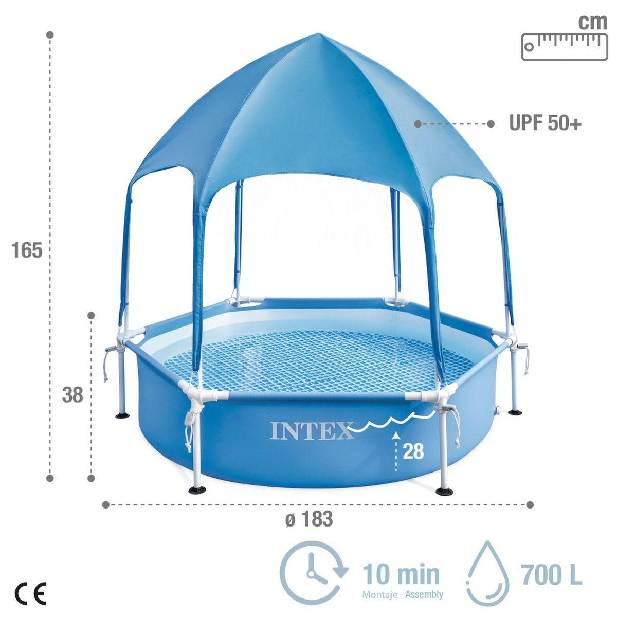 Pool Intex 183 x 38 x 183 cm finns hos Aktivcamping