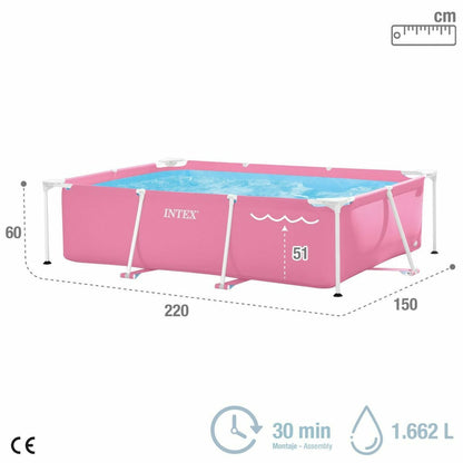 Pool Intex 220 x 150 x 60 cm Rosa 1662 L finns hos Aktivcamping