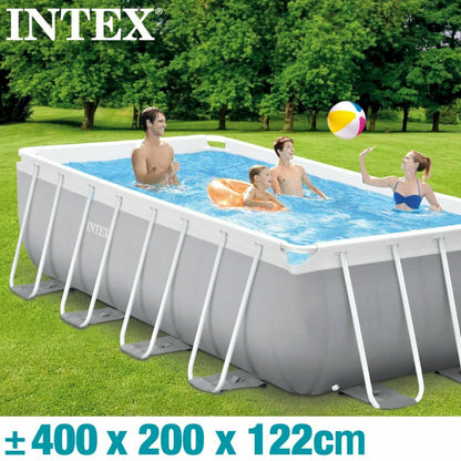 Pool Intex 8.418 l Rektangulär 400 x 200 x 122 cm finns hos Aktivcamping