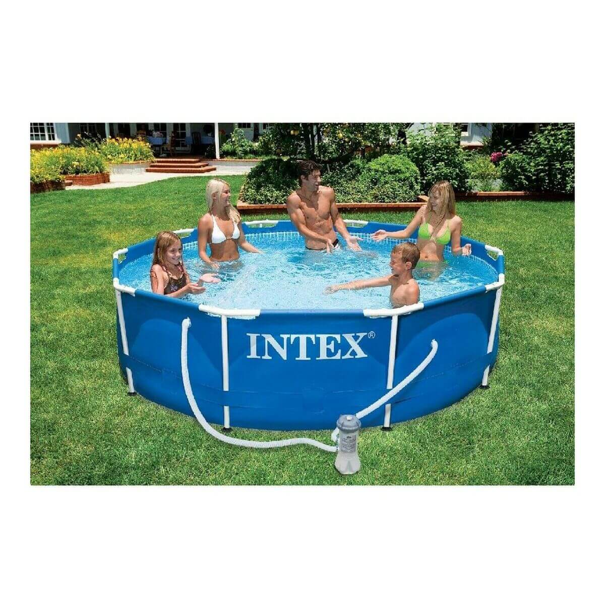 Pool Intex Blå KIT 4485 L (305 x 76 cm) finns hos Aktivcamping