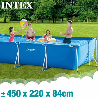 Pool Intex Frame 450 x 220 x 84 cm Rektangulär finns hos Aktivcamping